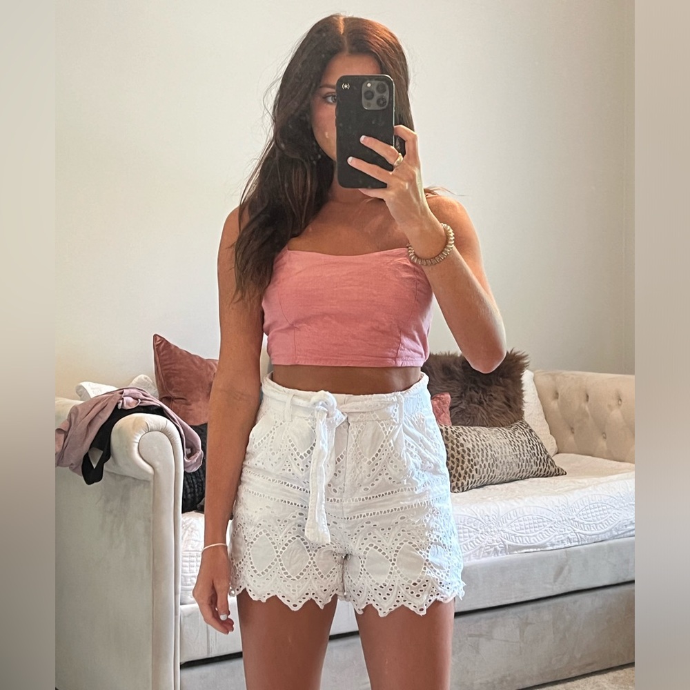Pink crop top